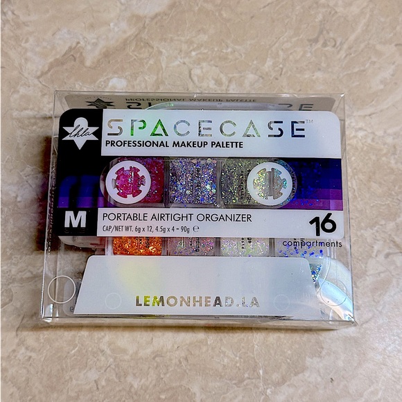 Lemonhead LA Spacecase Illuminating Mini Pro Palette Glitter NEW IN PACKAGE - Picture 2 of 2